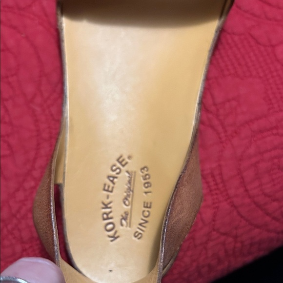 Kork-Ease Tan Leather Ankle Strap Sandals - Picture 2 of 7